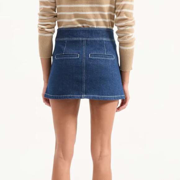 Bowen Denim Mini Skirt - Picture 2 of 5